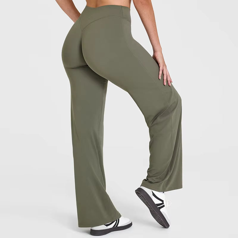 NCLAGEN Straight-Leg Yoga Pants with a Bare-Skin Feel