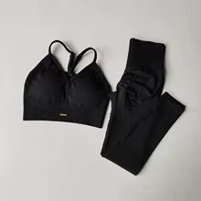 High-Waisted Anti-Impact Peach Effect Fitness Set