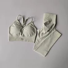 High-Waisted Anti-Impact Peach Effect Fitness Set