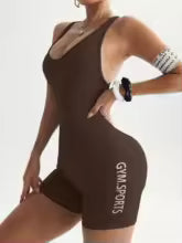 Black Backless High-Waisted Fitness Set