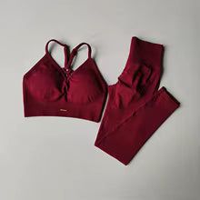 High-Waisted Anti-Impact Peach Effect Fitness Set